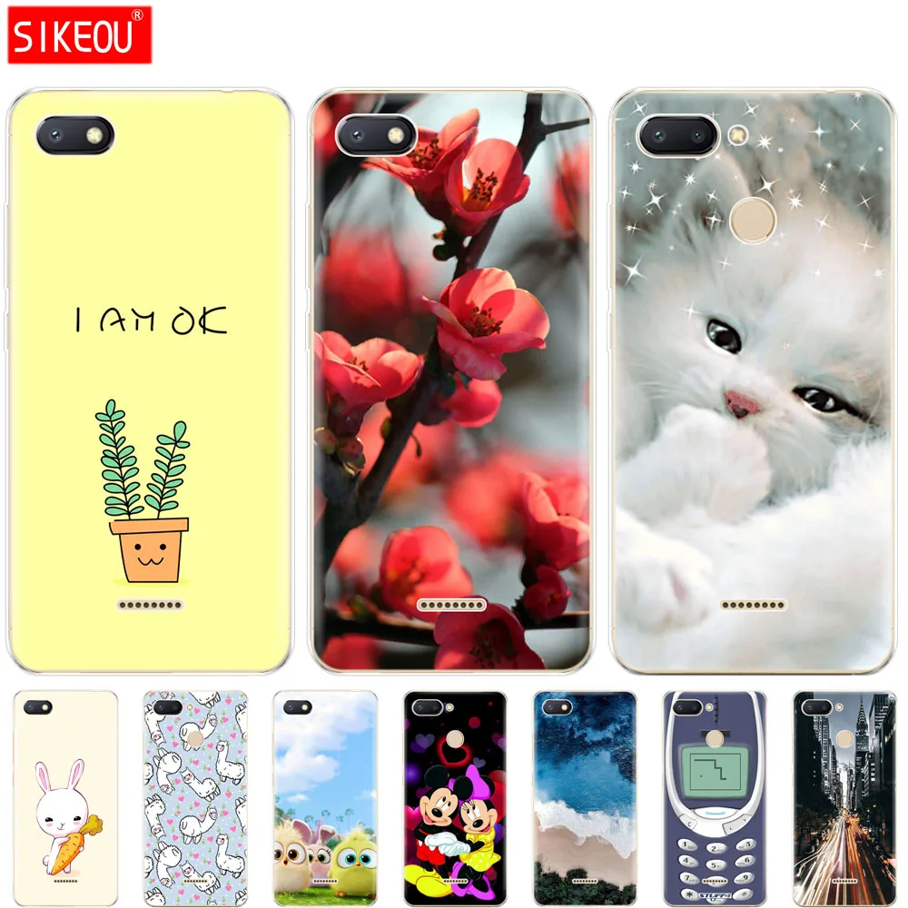 Силиконовый чехол для xiaomi redmi 6 6a задняя крышка 5 45 дюйма телефона xiao mi xiomi redmi6 a с