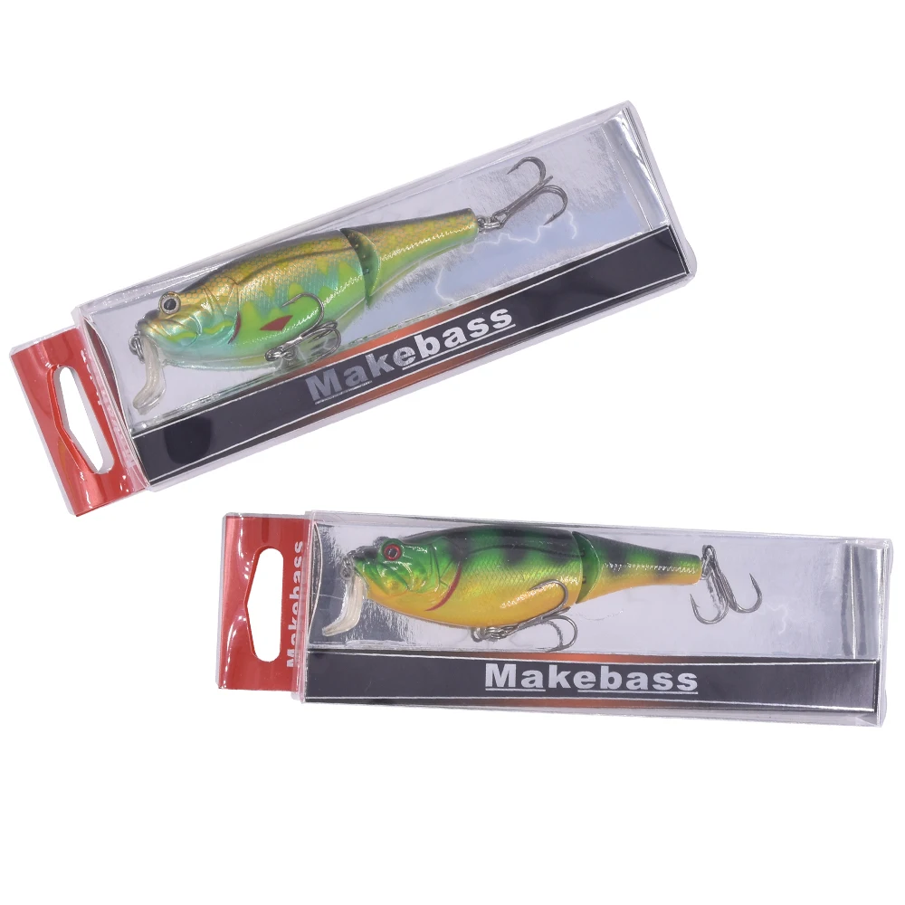 Makebass 3,94 дюйма/0,82 унций приманки мульти-шарнирная плавающая приманка мелкая бегущая жесткая приманка рыболовные воблеры искусственные снасти для форели и т. Д