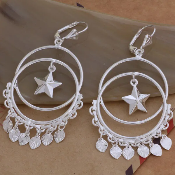 Женские винтажные серьги-капельки AE100 из стерлингового серебра с подвеской |