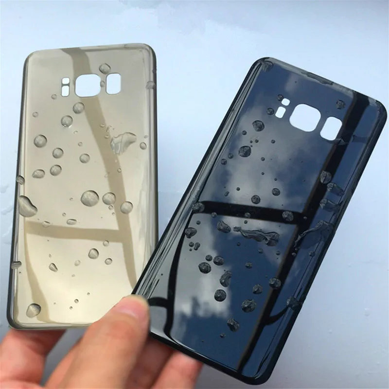 Задняя дверь батарея для samsung S8 G950 G950F/S8+ G955 G955F s8 Plus S8 крышка батареи без объектива