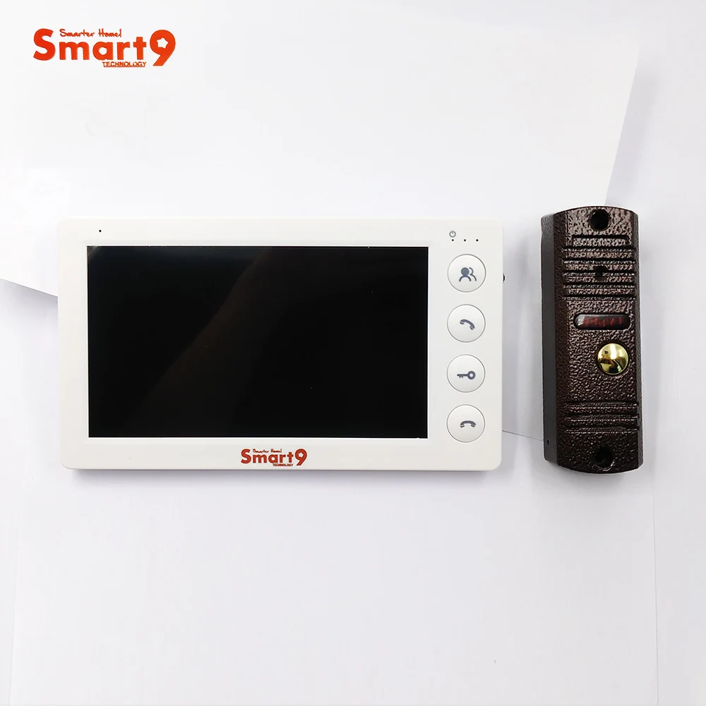 Smart9 VDP DIY KIT 4-проводной металлический домофон 7-дюймовая внутренняя панель