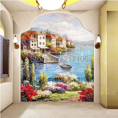 Бесплатная доставка большие фрески для крыльца коридора настенная бумага