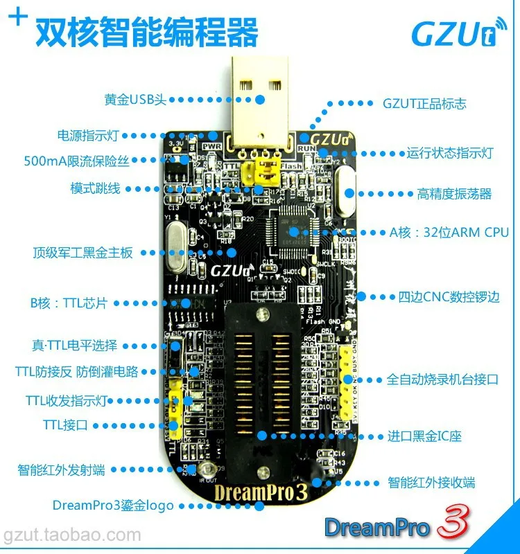 2 шт. DreamPro3 DreamPro2 Форума копия материнская плата BIOS SPI FLASH 25 USB программатор писатель