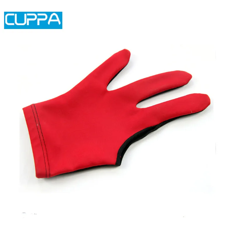 2017 New Cuppa Red Color Three Fingers Billiard Pool Madam Gloves Snooker Accessories China | Спорт и развлечения