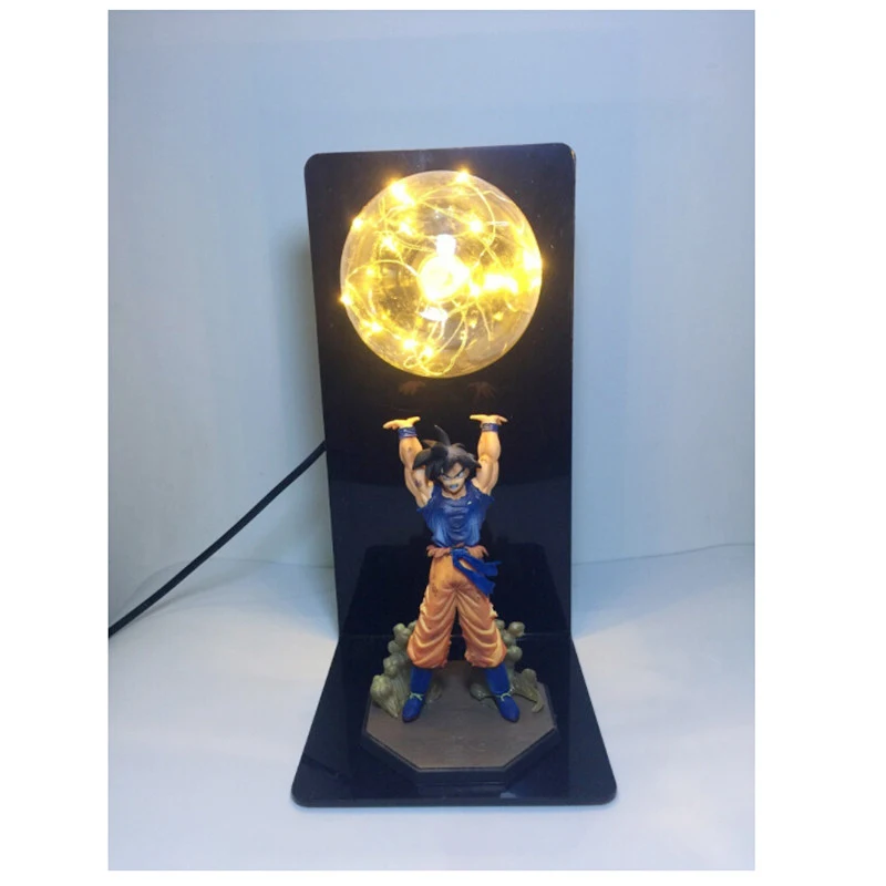 Dragon Ball Z лампа DBZ Goku сила бомбы Ночная лампа домашний декоративный столик освещение 3D Аниме Luminaria фигурки огни