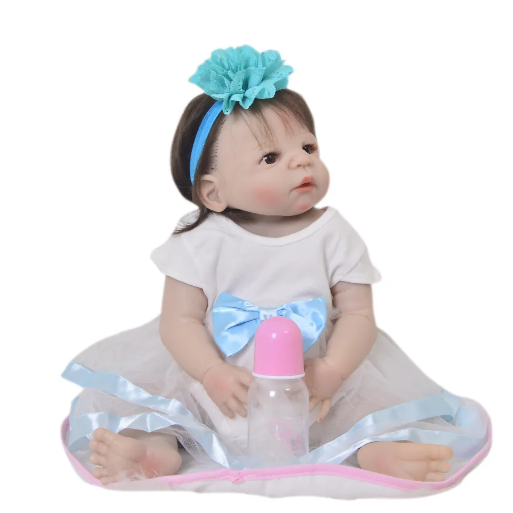 Виниловые силиконовые куклы reborn 23 &quot57 см bebe реалистичные com corpo de silicone menina bonecas