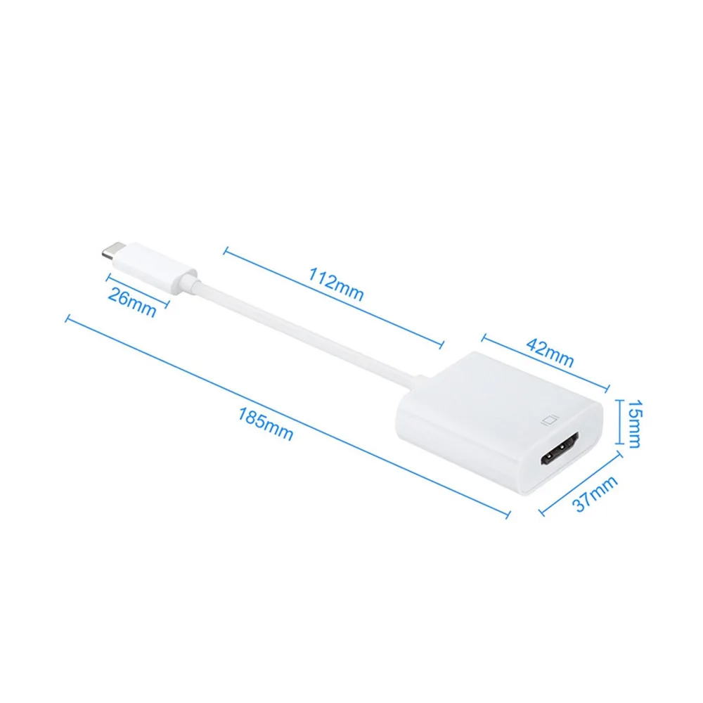 New USB 3.1 Type C To HDMI 1080P HDTV Digital Adapter Cable Converter For Macbook Air Pro | Электроника