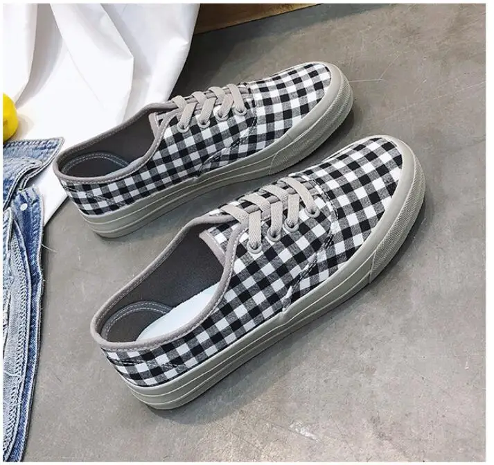 Кеды женские с вулканизированной подошвой холщовые кроссовки повседневная