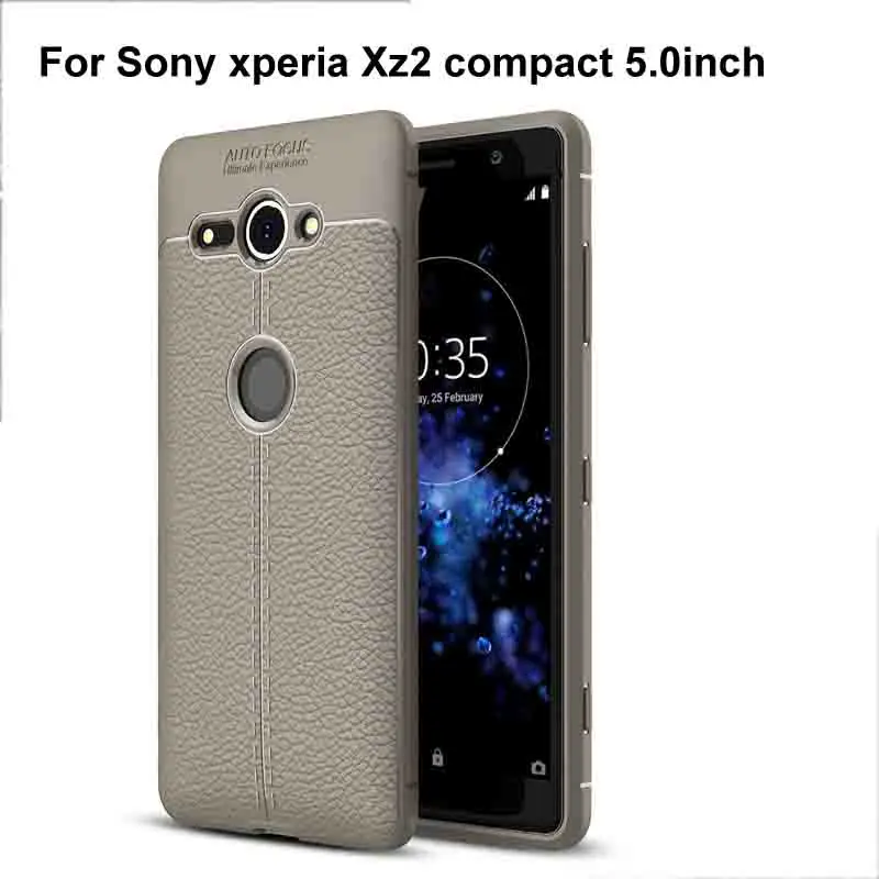 Мягкий силиконовый чехол из ТПУ для Xperia XZ2 Compact H8324 защитный телефона PC Рамка