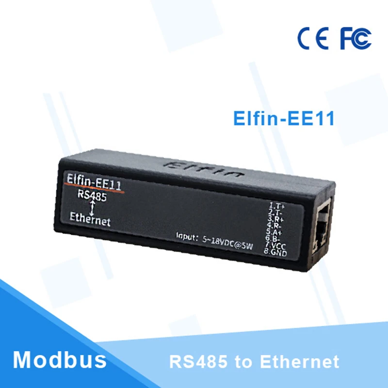 Протокол Modbus TCP последовательный порт RS485 к серверному модулю устройства Ethernet