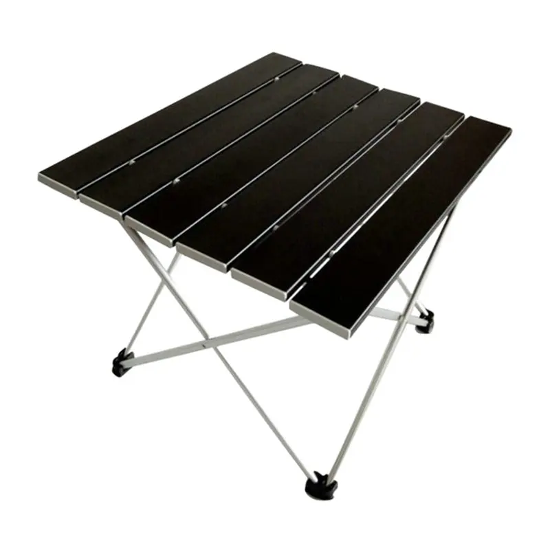 ALWAYSME 57x40x41 см Красочный из алюминиевого сплава для улицы складной стол для пешего туризма кемпинг стол Водонепроницаемый раскладной столик для пикника - Цвет: 40x57x41CM Black