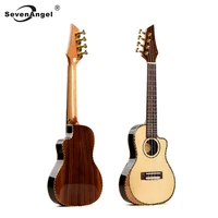 high grade ukulele top panel solid wood spruce ukelele cant hand design guitar rosewood backside strings muisc instrument