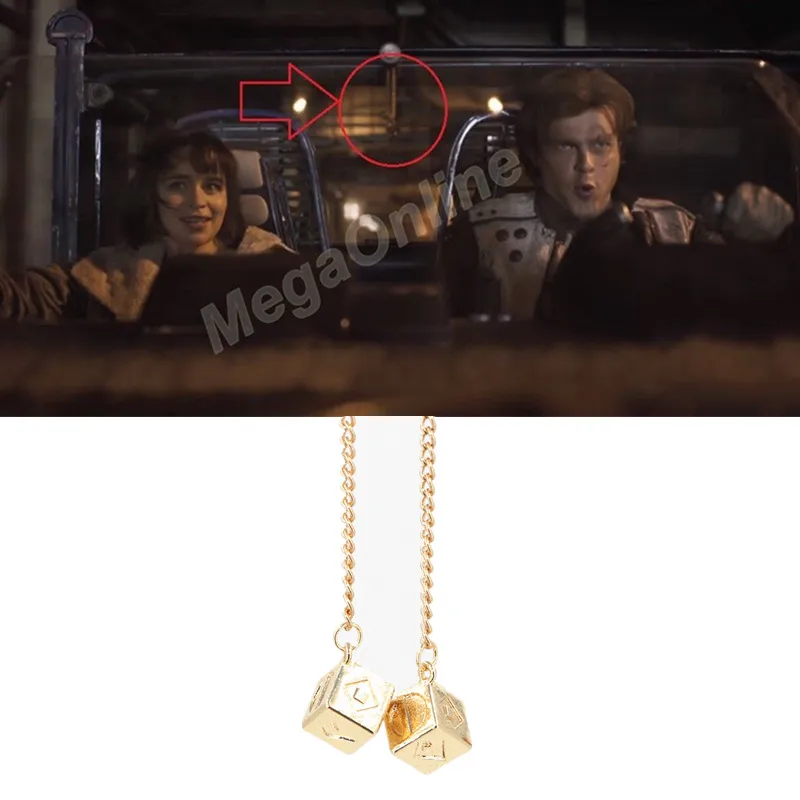2018 Solo A Star Wars Story Han Dice Sabacc кулон счастливый брелок с игральной костью последний