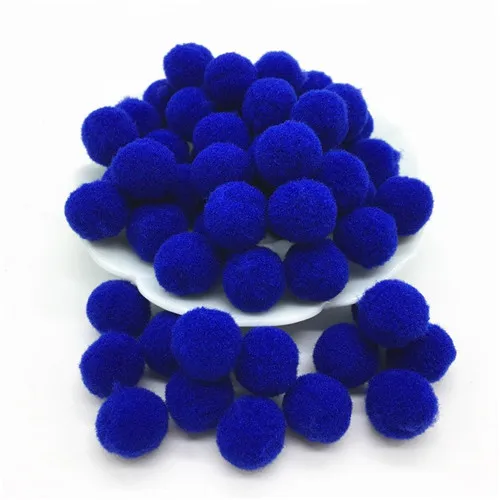 28 Dark blue 15 мм нескольких цветов помпон мех шарик ручной работы Свадебная вечеринка Главная Швейные Ремесло Декор DIY ручной работы детские игрушки аксессуары поставок 100 pc - Цвет: 28 Dark blue