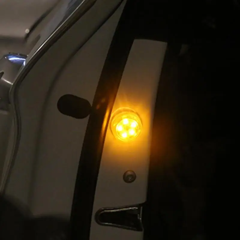 2 шт. Беспроводной светодиодный Двери Автомобиля Аварийные огни анти наезда лампы