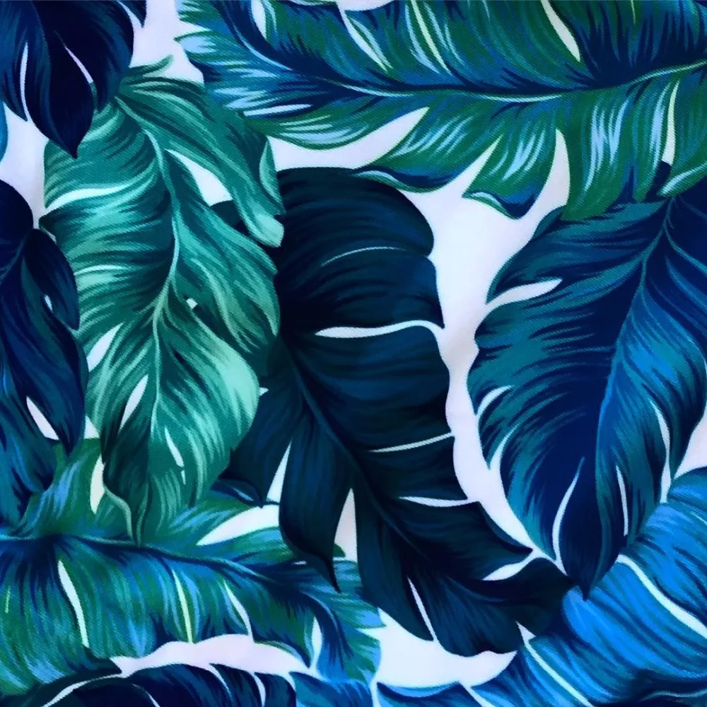 Женский купальник бикини с высокой талией и оборками открытыми плечами