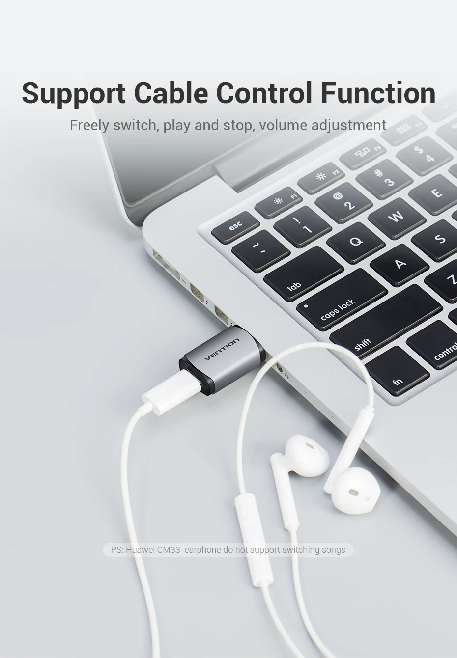 Vention новая внешняя USB звуковая карта USB к USB C аудио адаптер для наушников Звуковая карта для ноутбука PS4 usb type C звуковая карта