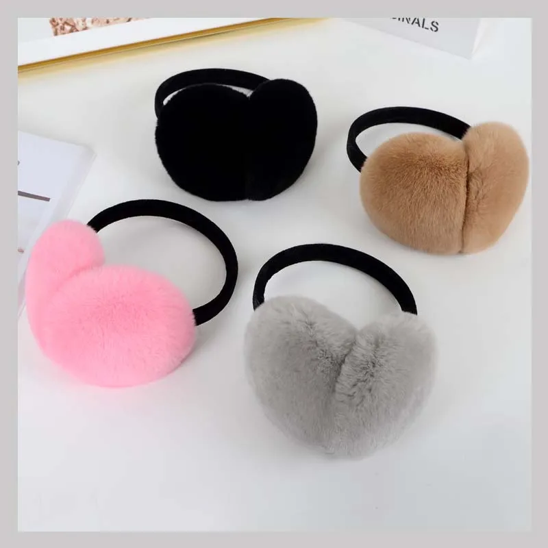 Женские зимние теплые Наушники унисекс с кроличьим мехом|fur earmuffs|earmuffs womenear warmer |