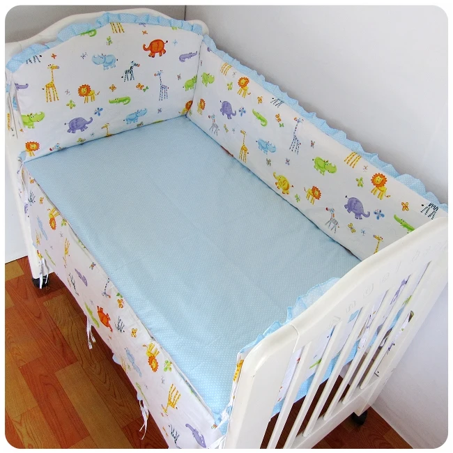 

Discount! 6pcs Baby Cot Set Cotton Baby Bed Bumper Cot Sheets Baby Cot Sets Sabanas Cuna,include(bumper+sheet+pillowcase)