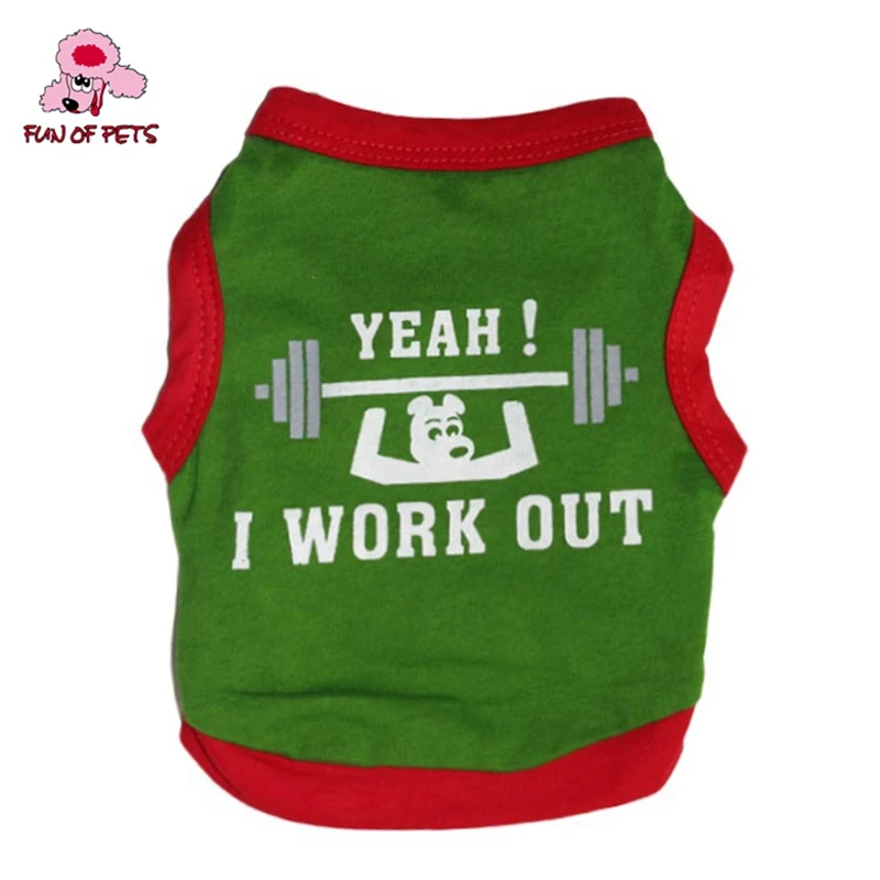 2017 чистый хлопок милый жилет с рисунком для домашних животных собак милая серая