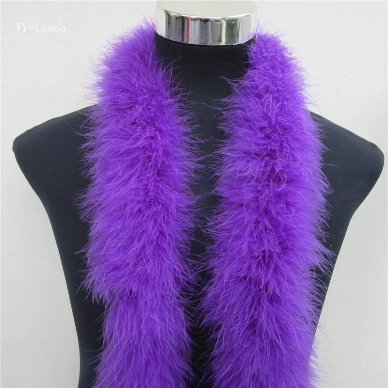 Boa de plumas esponjosas de 50g y 10 metros de largo, boa de plumas de pavo rojo te&ntilde;ido de gran calidad para fiesta/disfraces de Carnaval/chal de boa de fiesta, nuevo-2