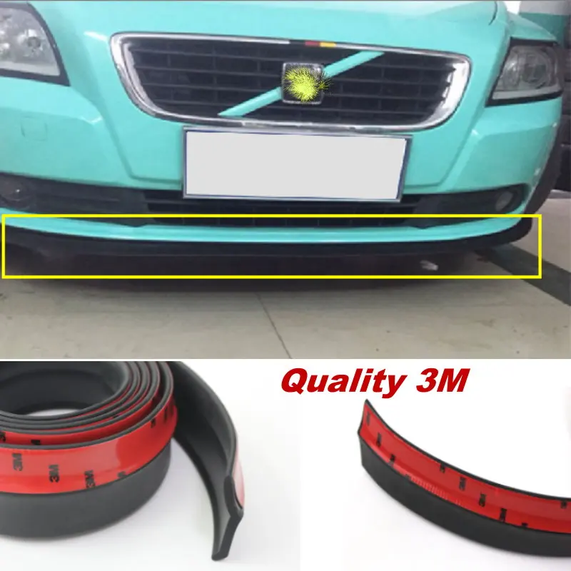 Бампер автомобиля губ отражающая губы/для Volvo C30 V40 V50 V60/передний спойлер юбка для авто для автомобиля настройка View/комплект тело/полосы