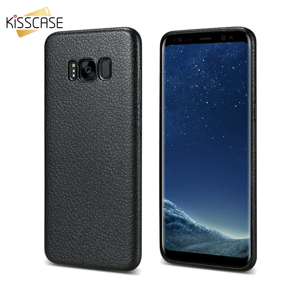 KISSCASE Ultra Thin Phone Case For Samsung Galaxy S8 S9 Plus Cover Leather Skin Shell Note 9 Cases |