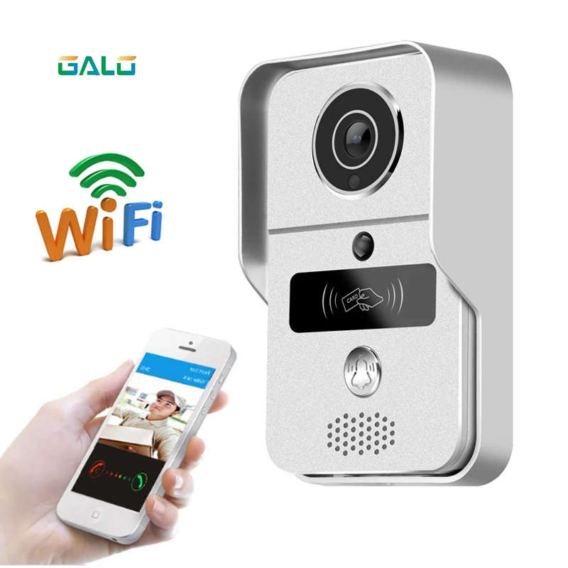 WiFi смарт Беспроводной дверной звонок безопасности HD 720P визуальное вызывное
