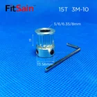 FitSain-3M 15T, синхронное колесо шириной 10 мм, отверстие для шкива из алюминиевого сплава 566, 358 мм