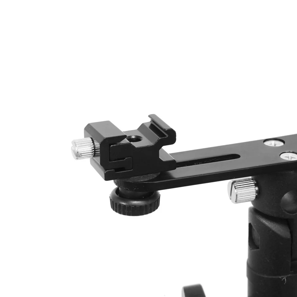 Selens double hot shoe Speedlite umbrella holder Swivel Light Stand Bracket all metal | Электроника