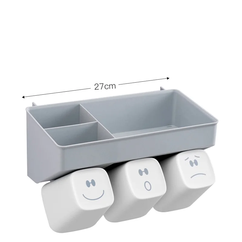 

Storage Holder Home Storage Wall Suction Cup Plastic Storage Rack Cosmetic Toiletries Sundries Bathroom Kitchen Organizer