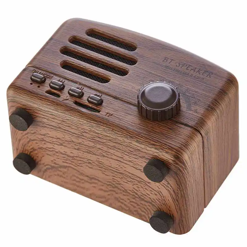 Ретро Bluetooth динамик портативный мини-динамик s Поддержка Tf карты Воспроизведение Fm радио Hands-Free для телефона ПК беспроводной динамик s