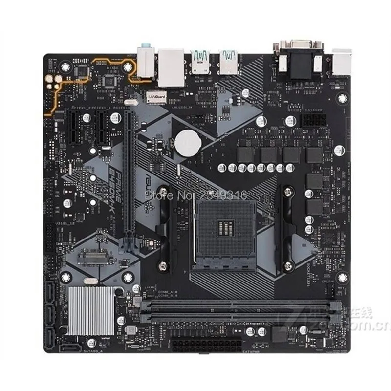 Для ASUS PRIME B450M-K используется оригинальная материнская плата с разъемом AM4 DDR4 B450 настольная материнская плата