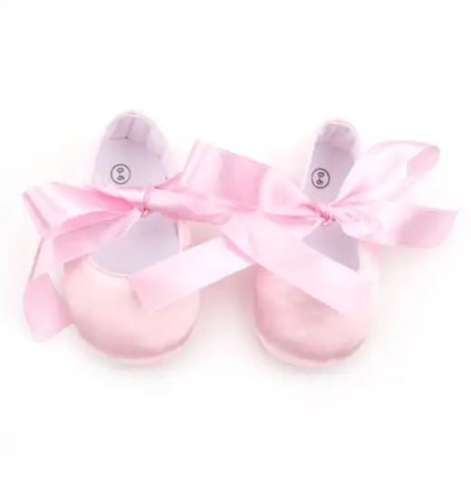 pink satin Dollbling роскошные белые атласные детские шоу крещение цветок девушка обувь младенческой Первый ходунки поставщик etsy ручной работы винтажные кружевные туфли - Цвет: pink satin