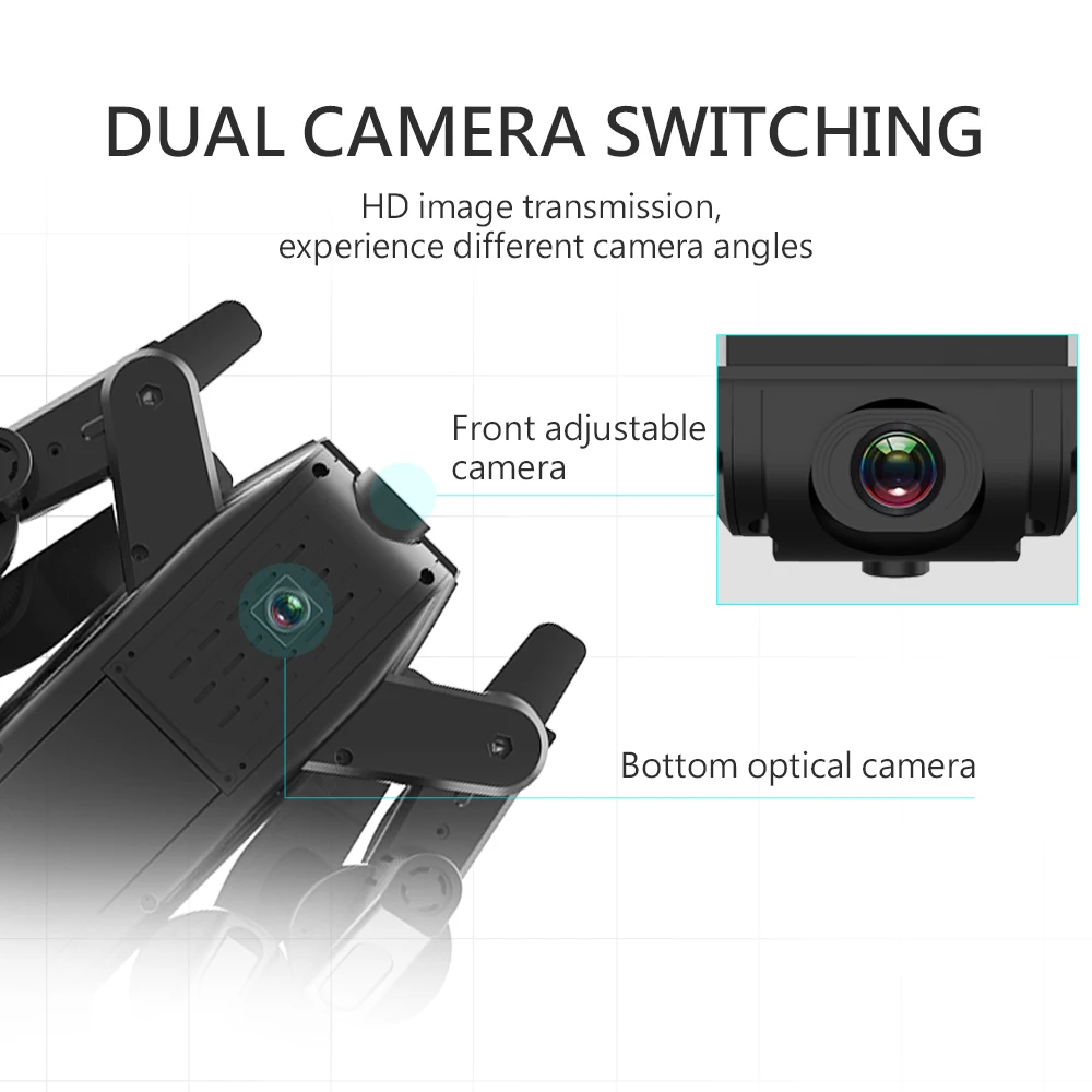 квадрокоптер с камерой WI FI FPV широкоугольный оптического потока