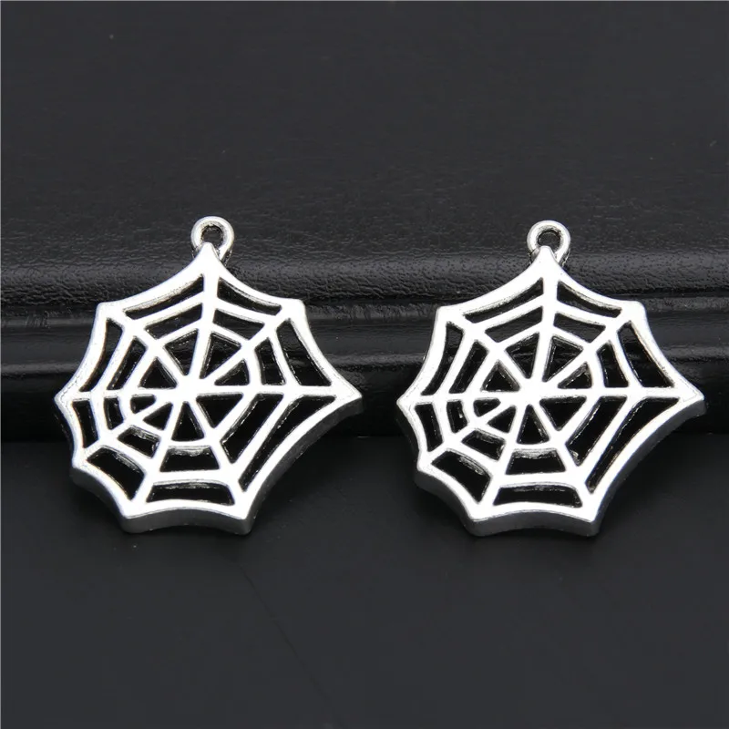 20 шт. подарок на Хэллоуин в виде паутины серебристого цвета для самостоятельного