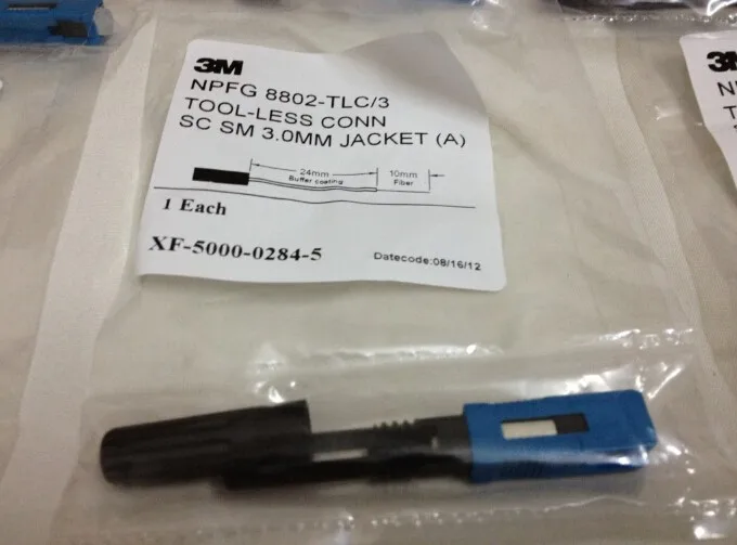 100 шт./уп. оригинальный 3M8802-TLC/3 волоконно-оптический одномодовый SC быстрый
