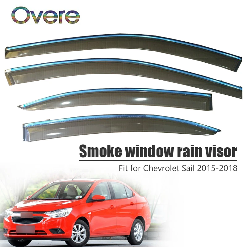 Козырёк от дождя OVERE для Chevrolet Sail 2015 2016 2017 2018 1 комплект|Навесы и укрытия| |