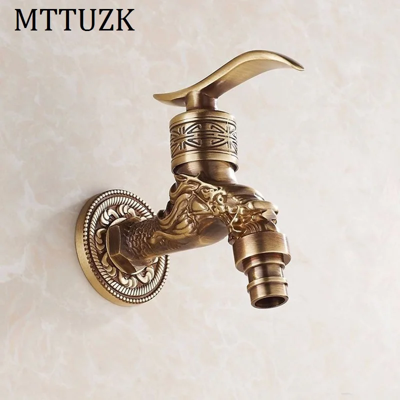 MTTUZK Ретро садовый кран для биде Античная латунная отделка ванная комната