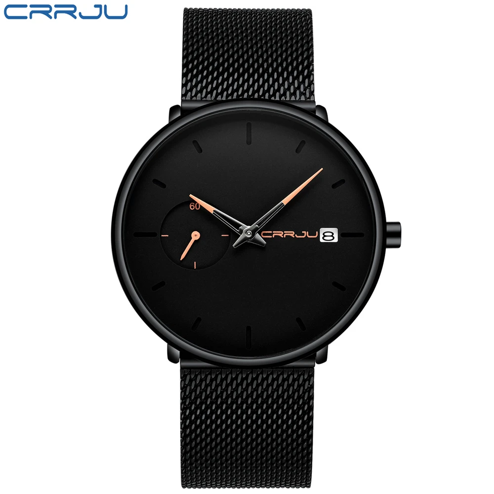 Часы наручные мужские из нержавеющей стали люксовые брендовые простые