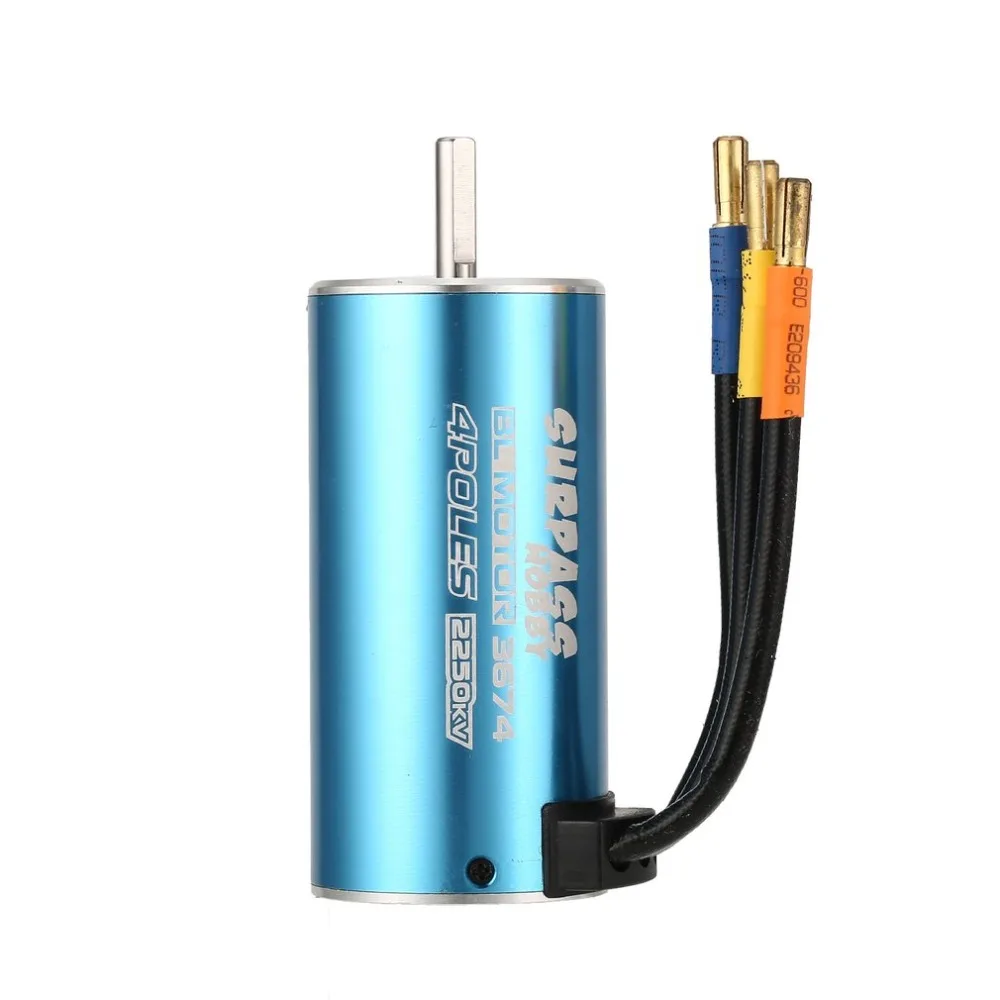 SURPASSHOBBY 3674 2250KV 2Y 5 мм бесщеточный двигатель для 1/8 RC дистанционного управления