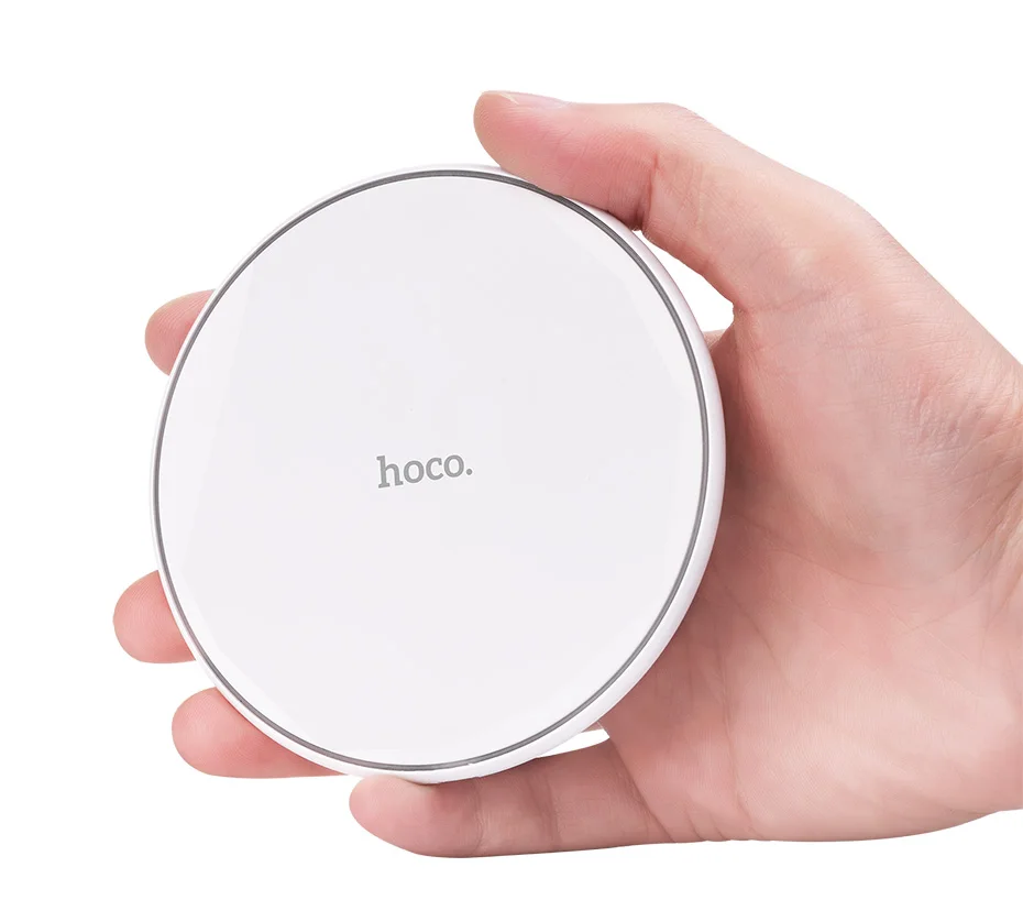 Беспроводное зарядное устройство HOCO Qi для iPhone X 8 переносное Беспроводное зарядное устройство зарядная панель для Samsung Galaxy S8 Plus S7 Edge Xiaomi Mi