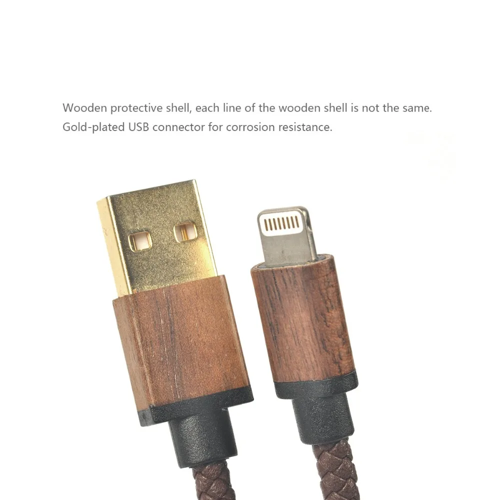 MFi Сертифицированный зоресин 30 см короткий USB кожаный плетеный кабель для iPhone XS Max