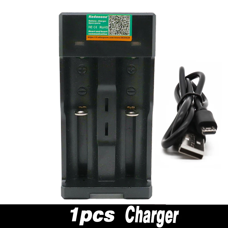 3.7V 18650 batttery 6000mah Li-ion Rechargeable Battery For Emergency lighting portable Device Free Ship and USB charger | Электроника