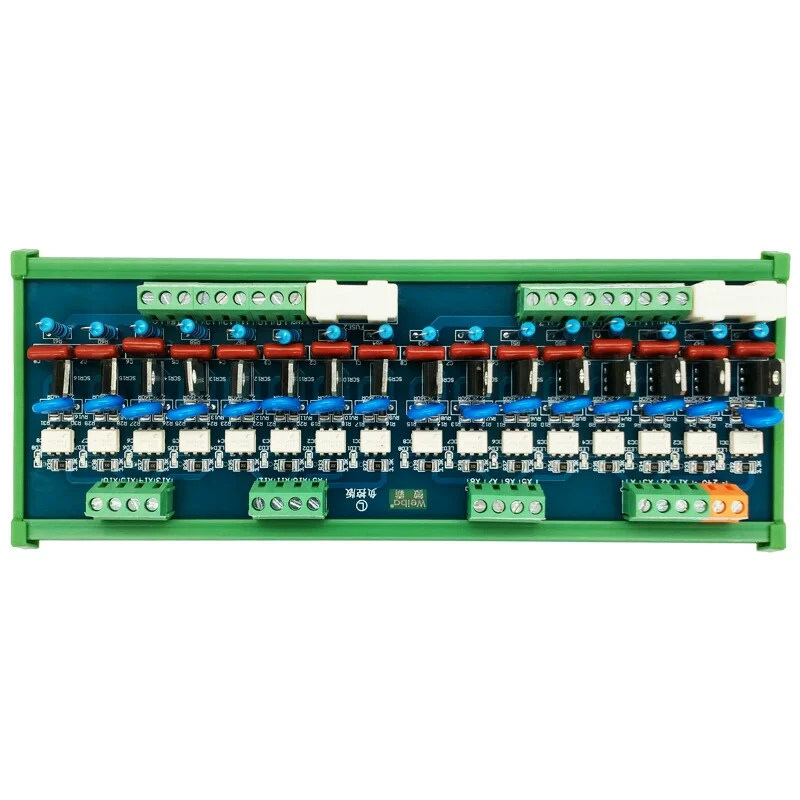 

16-channel PLC AC Amplifier Board Input Positive and Negative Trigger Controllable 220V Thyristor Optocoupler Isolation