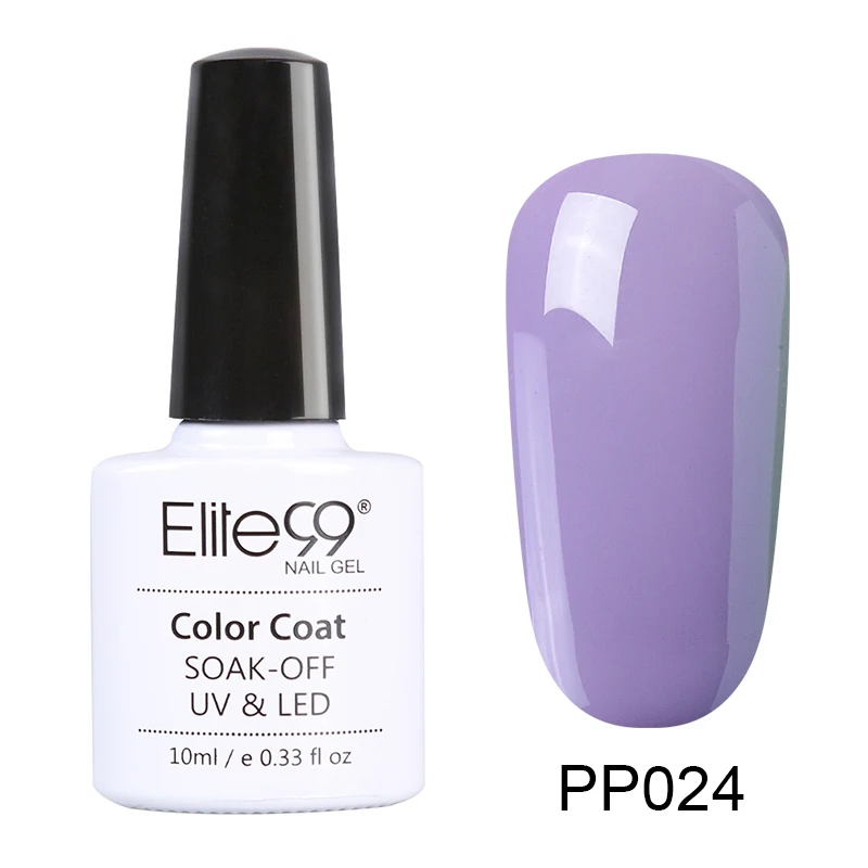 PP024 Elite99 фиолетовый цвет 10 мл Гель-лак замачиваемый УФ Гель-лак для ногтей для маникюра долговечный Гель-лак для ногтей - Цвет: PP024