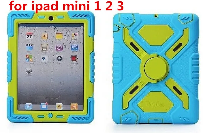 for ipad mini 1 2 3 Брендовый гибридный защитный водонепроницаемый противоударный пылезащитный детский безопасный Чехол-подставка для ipad mini 1/2/3 retina ipad 2 3 4 Air Shell - Цвет: for ipad mini 1 2 3