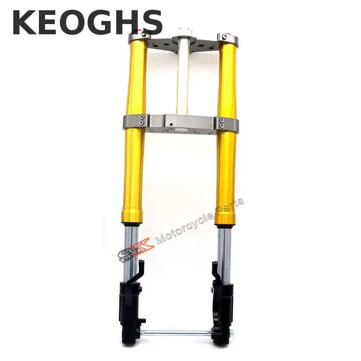 Передние амортизаторы для мотоцикла Keoghs и тройной зажим деревьев длина 670 мм Honda