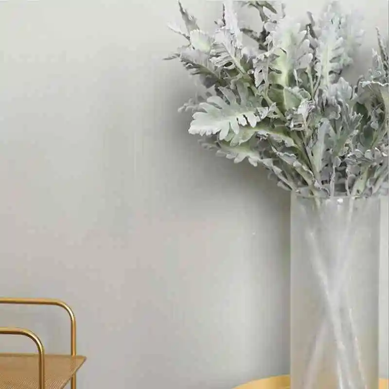 1PC Wedding Nodic Home Indoor Hotel Desktop Decoration Artificial Dusty Miller Leaf Plants Fake Silk Plant Leaves | Дом и сад