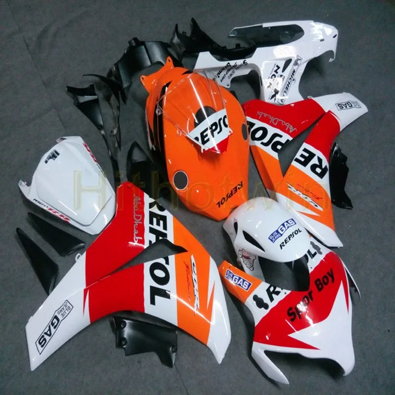O Пользовательские мотоцикла на одно изделие для HONDA CBR1000RR 2008 2009 2010 2011 CBR 1000 RR Обтекатели+ болты+ литья под давлением цвет синий, черный; Большие размеры 34–43 M2 - Цвет: O